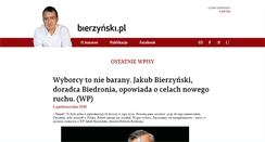 Desktop Screenshot of bierzynski.pl