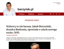 Tablet Screenshot of bierzynski.pl